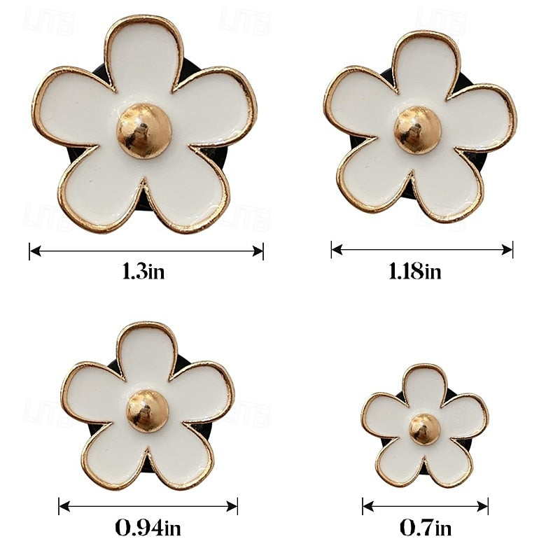 Small Chrysanthemum Car Perfume Jewelry Alloy Small Daisy Five-Petal Flower Flowers Car Air Vent Perfume Decorative Clip 2024 - $9.99
