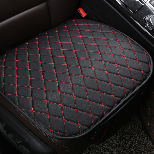 StarFire Fashion 2022 Stylish PU Leather Car Seat Cover Universal Auto Interior Car Front Rear Back Cushion Protector Four Season Accessories Interior