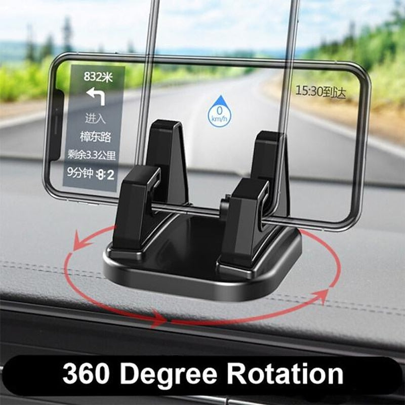 Dashboard Cell Phone Holder Car Phone Mount Vertical Horizontal 360 Degrees Rotate Dash Cell Phone Holder For Car 2024 - $6.99