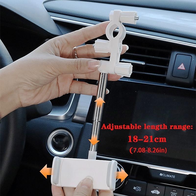 New Creative 360° Rotatable Adjustable Support Car Rearview Mirror Mount Universal Mobile Phone Stand Seat GPS Car Holder Car Accessories 2024 - $2.49