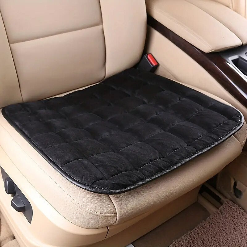 Warm Single Pad Car Seat Cushion Plush Backless Tie Free Anti Slip Car Seat Cushion Autumn And Winter 2024 - GBP £10