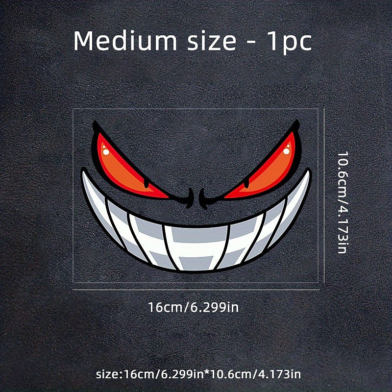 2PCS Make Your Car Stand Out with Demon Eyes Car Sticker Expression Decals! 2024 - $5.49