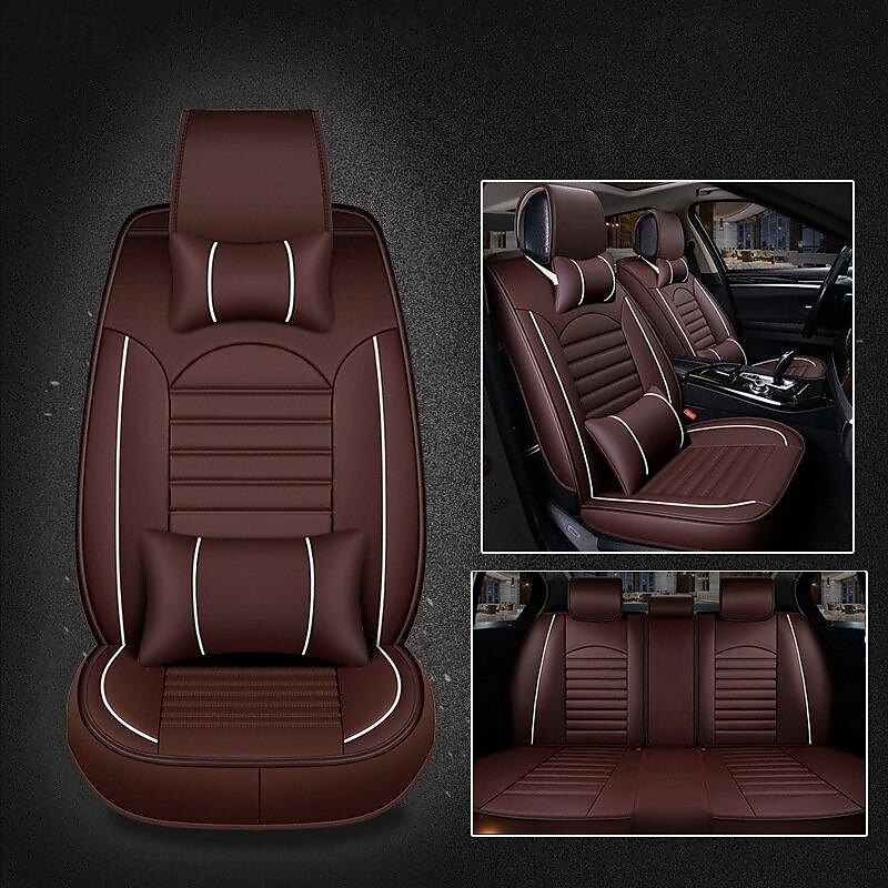 Car Seat Covers Full Set Compatible PU Front and Rear Split Bench 5- Seat Easy to Install Car Seat Covers 2024 - RON 295.1