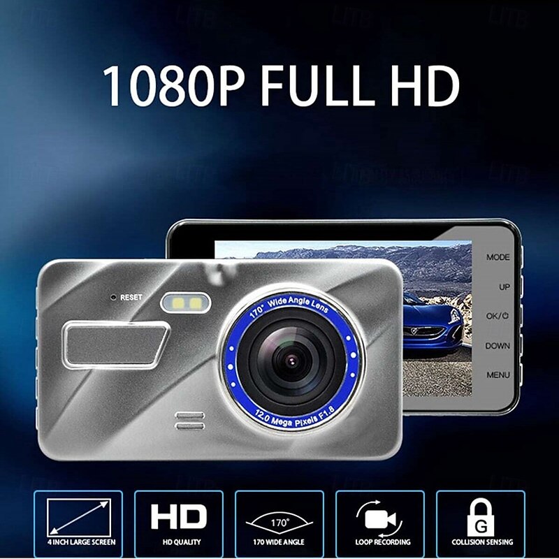 A10 1080p New Design / Full HD / HD Car DVR 170 Degree Wide Angle 4 inch IPS Dash Cam with Night Vision / G-Sensor / Parking Monitoring Car Recorder 2