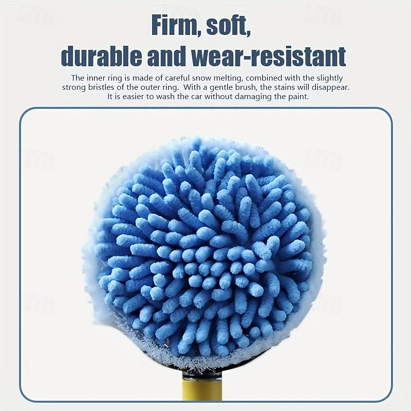 Starfire Car Rotating Water Brush Car Wash Mop High Pressure Water Gun Foam Car Wash Brush Household Convenient Car Wash Machine Set 2024 - GBP £39