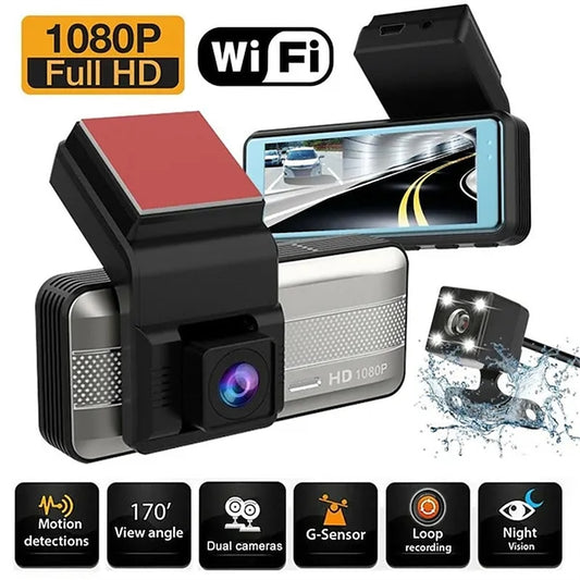 T600 1080p New Design / HD / Boot automatic recording Car DVR 120 Degree Wide Angle 3 inch IPS Dash Cam with WIFI / Night Vision / Parking Monitoring