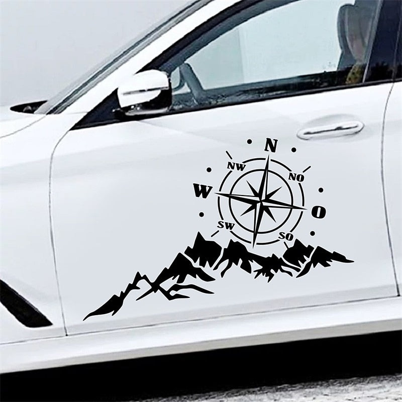 Doordash DIY Design Car Truck Decorative Stickers for SUV Mountain Adventurers Compass Cross-Country Rv Camper Car Accessories 2024 - $7.99