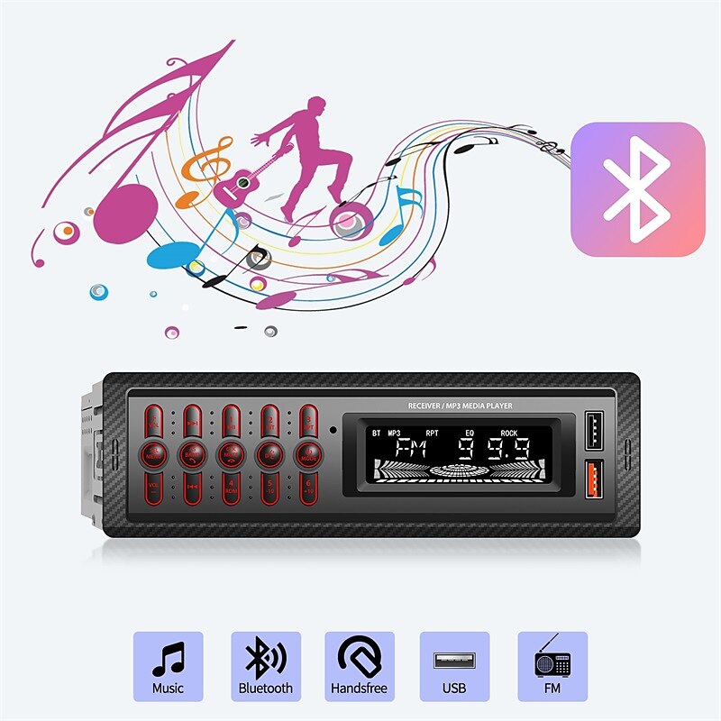 999 MP3 No 1 DIN Android Car MP3 Player Micro USB MP3 Built-in Bluetooth for Universal Universal 2024 - $6.49