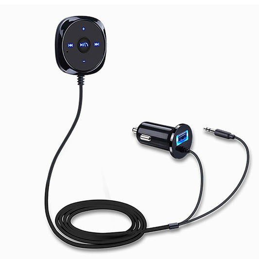 Bluetooth Car Kit Car Handsfree Speaker / MP3 Car Wireless Receiver for Handsfree Talking and Music Streaming  for Car with 3.5mm AUX Audio 5V/2.1A US
