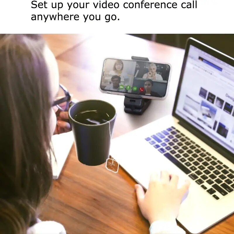 Phone Holder Mount with the Universal In  Airplane . Handsfree Phone Holder For Desk Tray With Multi-Directional Dual 360 Degree Rotation. Pocket Size