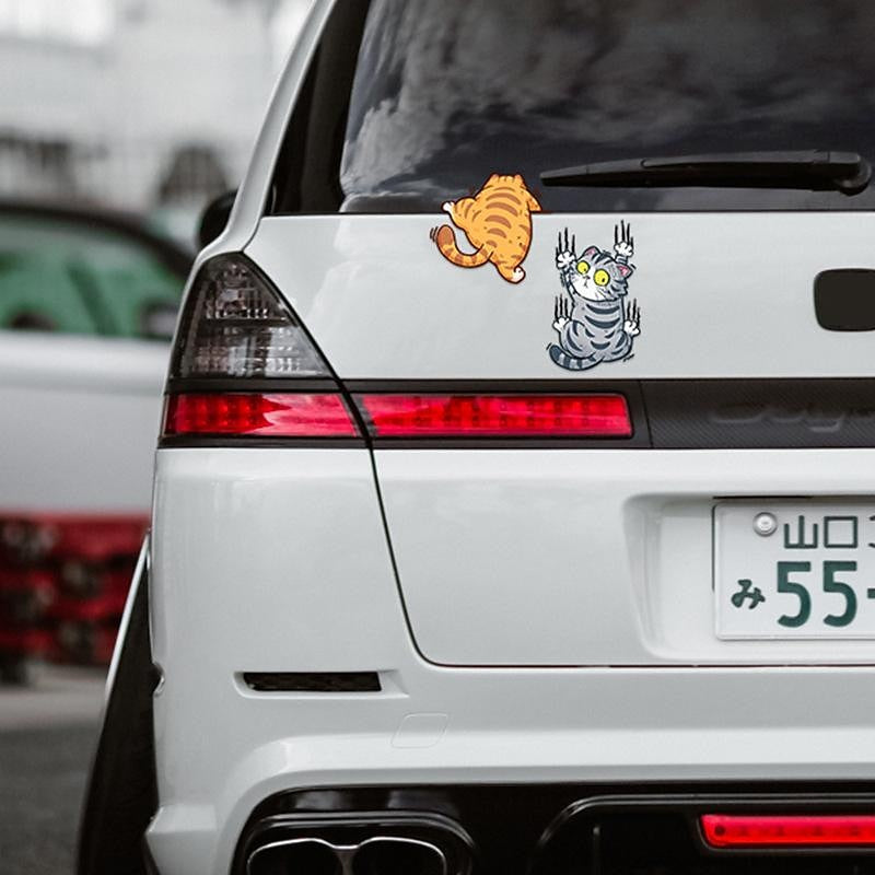 3pcs Funny Pet Cat Car Sticker Climbing Cats Animal Styling Stickers Decoration Car Body Creative Decals Decor Accessories 2024 - GBP £9