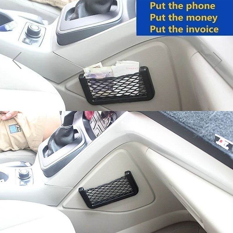 StarFire Different Size Optional Multifunctional Easy Mount Mesh Net Car Storage Bag Holder for Phone Cash Card 1 Pack 2024 - RON 39.92