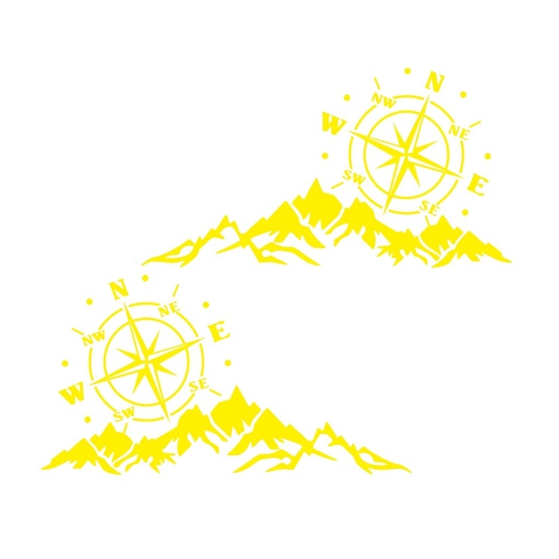 Doordash DIY Design Car Truck Decorative Stickers for SUV Mountain Adventurers Compass Cross-Country Rv Camper Car Accessories 2024 - $7.99