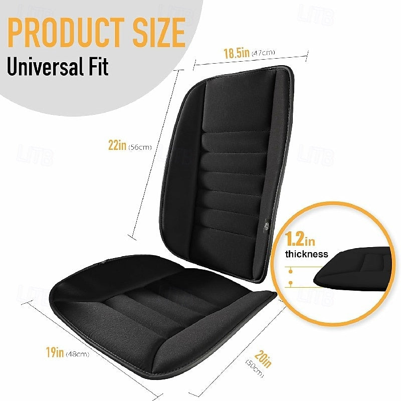 1 pcs Car Seat Cushion with Back Support Pillow Enhanced Comfort Memory Foam Design for Pain Relief Comfort for Long Sitting 2024 - $41.99