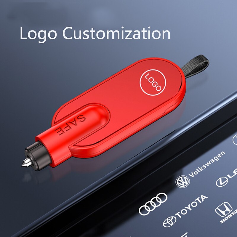 StarFire Car Safety Hammer Emergency Glass Breaker Window Escape Tool Seat Belt Cutter Spring Type Escape Hammer Window Breaker 2024 - $8.99