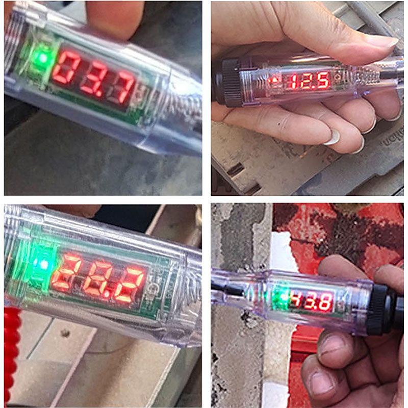 Car Test Pen Circuit Tester DC Truck Voltage Digital Display Long Probe Pen With Light Automotive Diagnostic Tools Auto Repair Tool 2024 - $9.99
