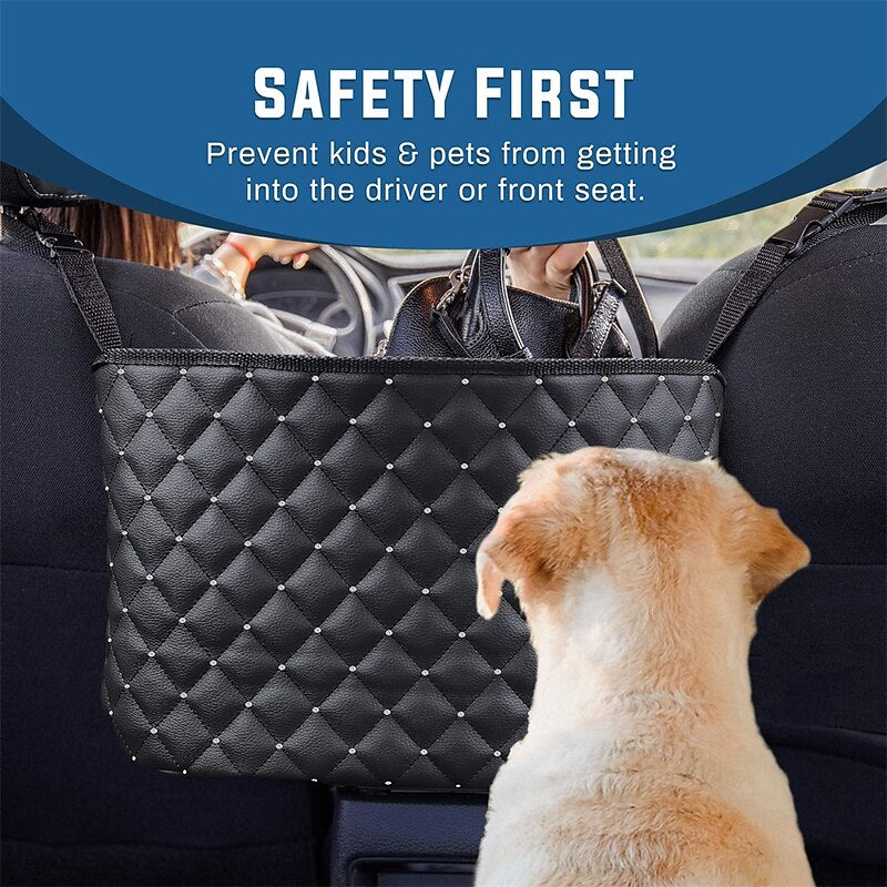 Purse Holder for Cars Car Purse Handbag Diamond-bordered Holder Between Seats  Auto Storage Accessories for Women Interior - Automotive Consoles & Org