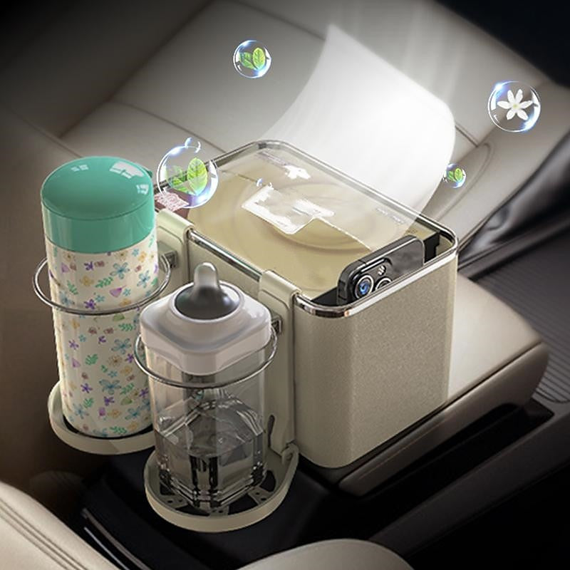 Multi-function Car Storage Box Armrest Organizers Car Interior Stowing Tidying Accessories for Phone Tissue Cup Drink Holder 2024 - $10.99