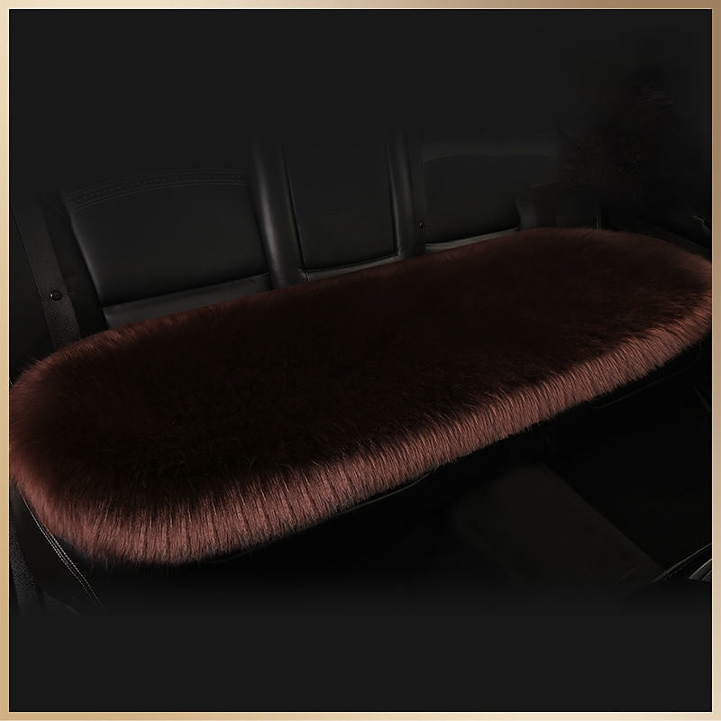 New Fur Car Seat Covers Fiber Faux Auto Seats Cushion Long Plush Winter Warm Seats Mats Universal 12 Colors 2024 - $31.99