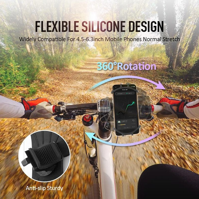 360 Degree Rotatable Silicone Bicycle Phone Holder Balance Car Motorcycle Stand Bracket 2024 - $8.99