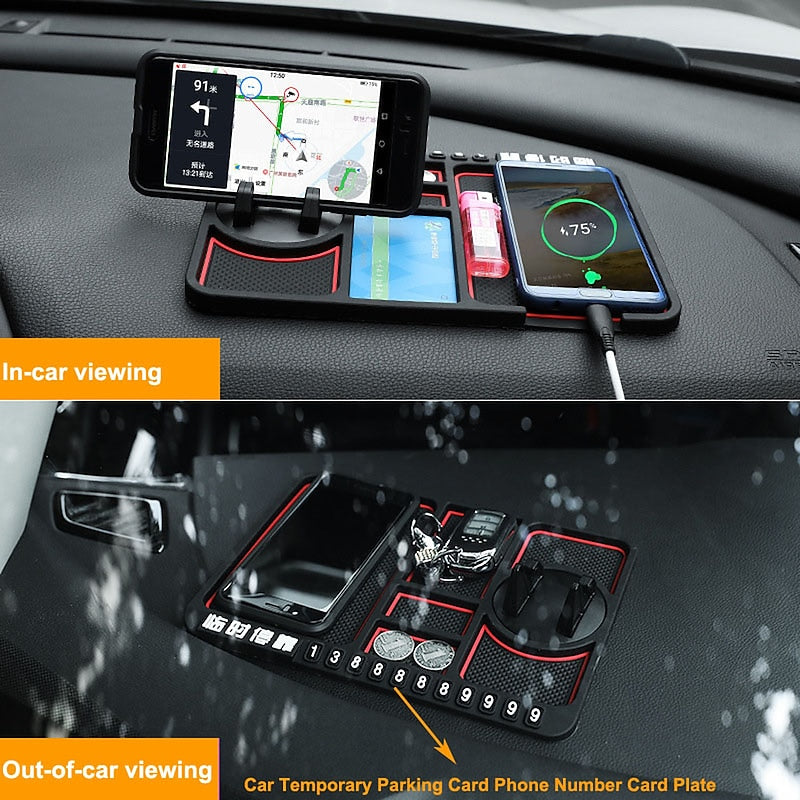 Multifunctional Car Anti-Slip Mat Non-Slip Phone Sticky Anti Slip Dash Mount Phone Silicone Car Board Mat Pad 2024 - $8.99