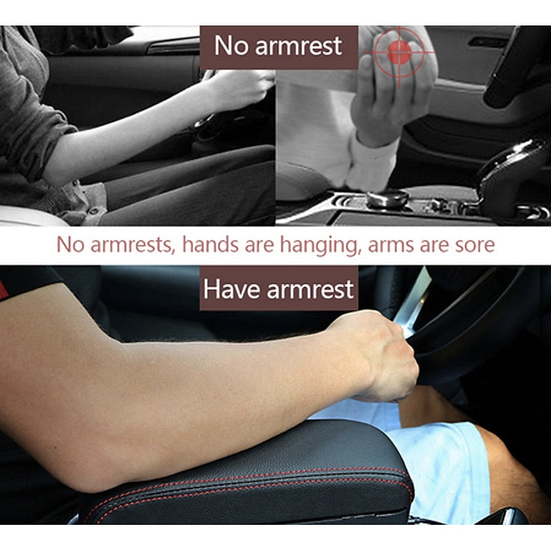 Car Armrest Box Elbow Support Adjustable Car Seat Gap Organizer Arm Rest Box for Cars Auto Accessories Armrest Cushion Universal 2024 - $41.99