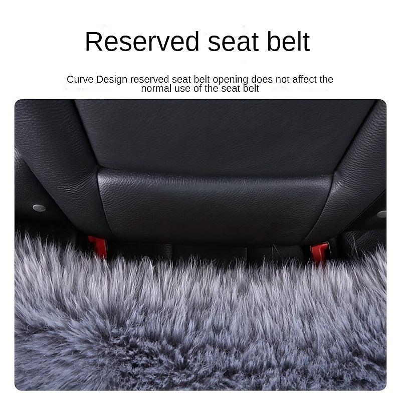 Car Seat Cushion Winter Thickened Warm Breathable Seat Cushion Cover Simple Plush Vent Car Interior Seat Cushion 2024 - RON 16.51