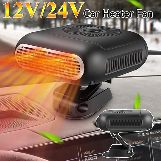 12V/24V Car Electric Heater Angle Windshield Defogging Defrosting Heater Adjustable Electric Car Heater Fan Automatic Car Hot Air Blowers 2024 - GBP £