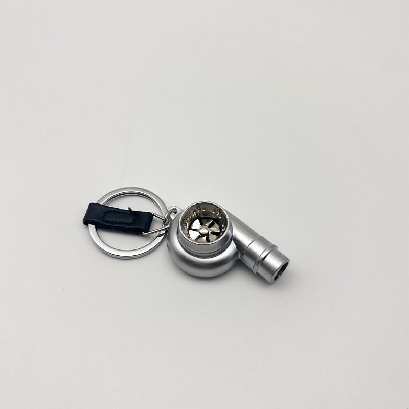 StarFire Real Whistle Sound Turbo Car Keychain Sleeve Bearing Spinning Turbo Key Chian Auto Part Turbine Turbocharger Key Ring Key Holder Accessoies 2