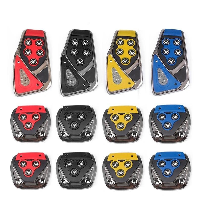 3Pcs Universal Non Slip Pedals Accelerator Brake Clutch Footrests Cover Set for Manual Transmission Car 2024 - $7.99