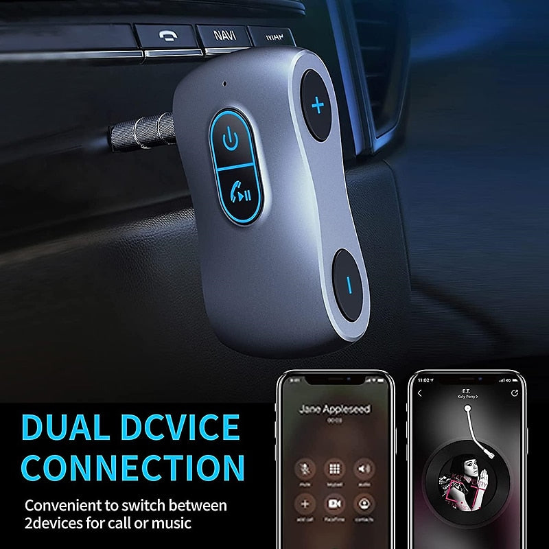 Bluetooth Aux Receiver For Car Portable 3.5mm Aux Wireless Car Adapter Wireless Audio Receiver For Home Stereo/Speaker 16H Battery Life 2024 - $18.99