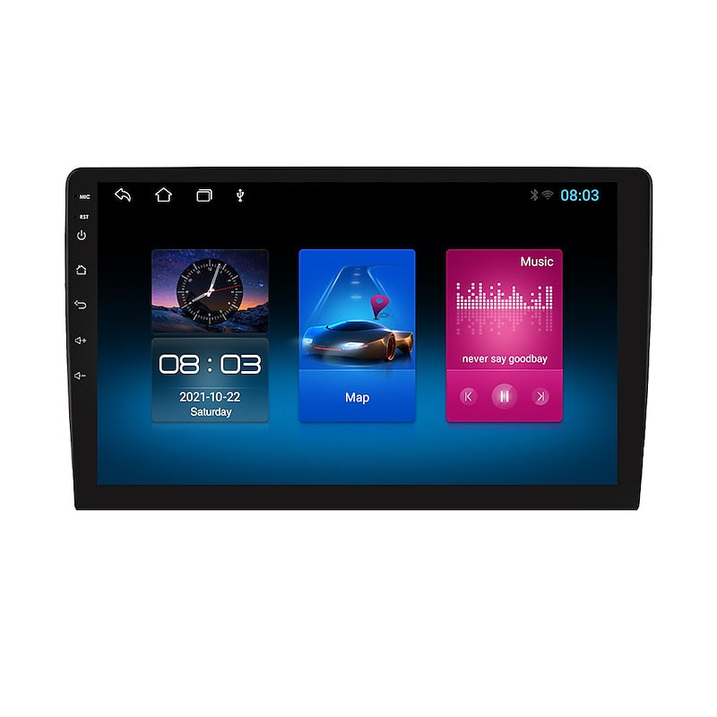 Android 12 2 Din for Universal Car Radio Multimedia Player GPS Navigation Car Audio Stereo Head Unit 10.1 Inch Speakers wifi 2024 - GBP £75