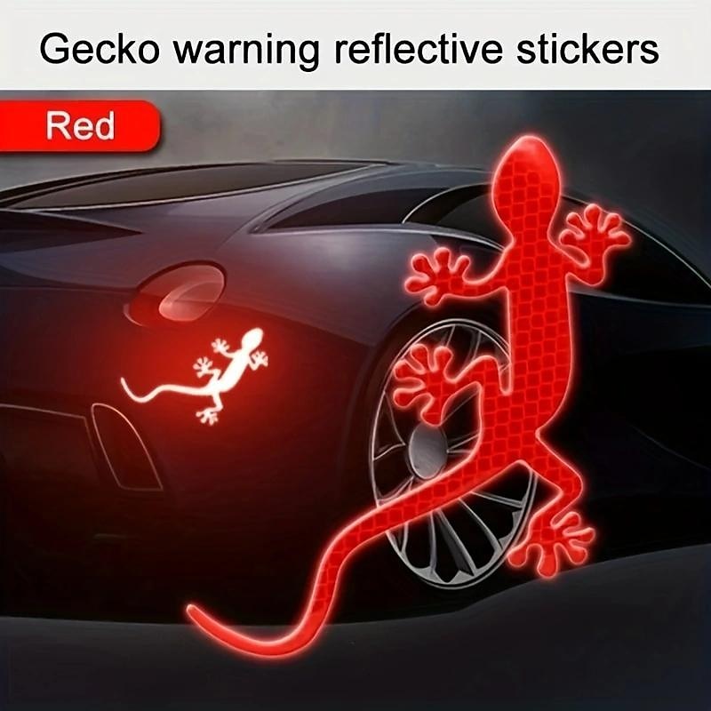 2Pcs Car Reflective Sticker Safety Warning Mark Cars Auto Exterior Accessories Night Driving Warning Gecko Strip Light Reflector 2024 - $6.99