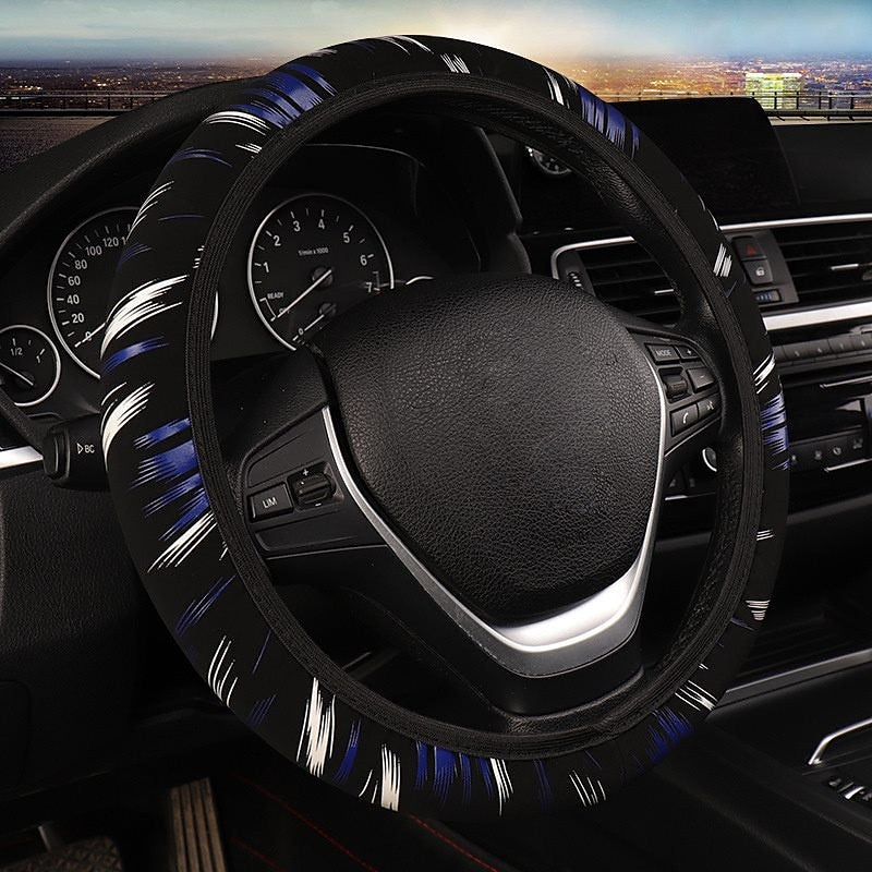 1 PCS Faux Leather Car Steering Wheel Cover Easy to Install Universal Fit For 141/2-15 2024 - $7.99