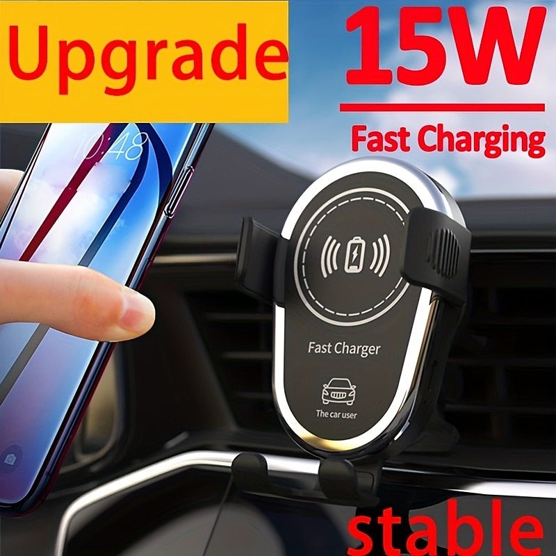 15W Wireless Car Charger Mount Air Vent Mobile Phone Holder Stand Fast Charging Station For IPhone 14 13 12 11 X Xiaomi Samsung 2024 - $10.99