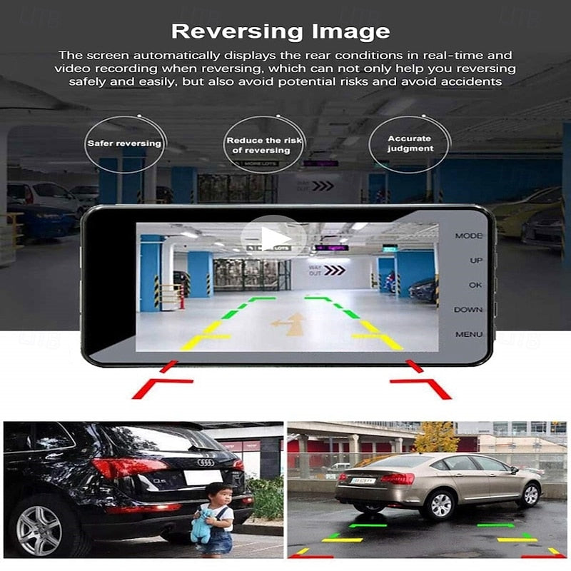 A10 1080p New Design / Full HD / HD Car DVR 170 Degree Wide Angle 4 inch IPS Dash Cam with Night Vision / G-Sensor / Parking Monitoring Car Recorder 2