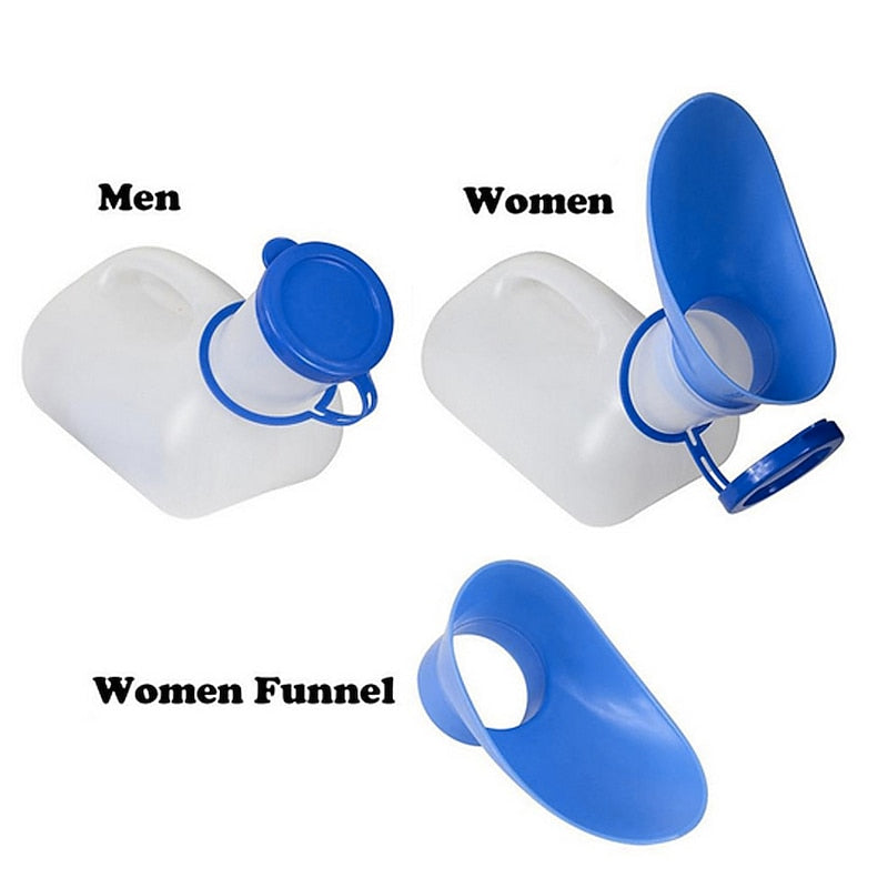 1PC 1000ML Portable Plastic Mobile Urinal Toilet Aid Bottle Outdoor Camping Car Urine Bottle For Women Men Journey Travel Tools 2024 - $11.99