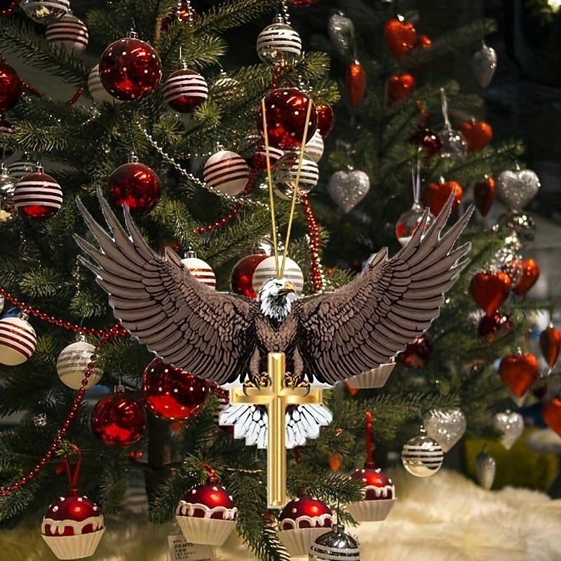 1pc Car Acrylic Brown Flying Eagle Hanging Decoration for Rear View Mirror Accessories Interior Pendant 2024 - $5.49