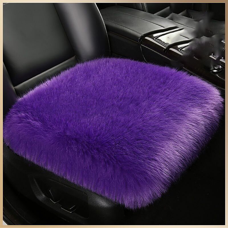 New Fur Car Seat Covers Fiber Faux Auto Seats Cushion Long Plush Winter Warm Seats Mats Universal 12 Colors 2024 - $31.99