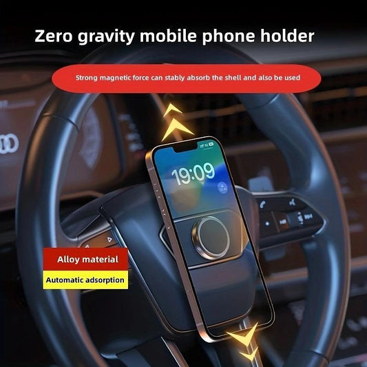 Steering Wheel Phone Holder Rotatable Anti-Slip Lazy Bracket Phone Holder for Car Compatible with All Mobile Phone Phone Accessory 2024 - RON 46.07