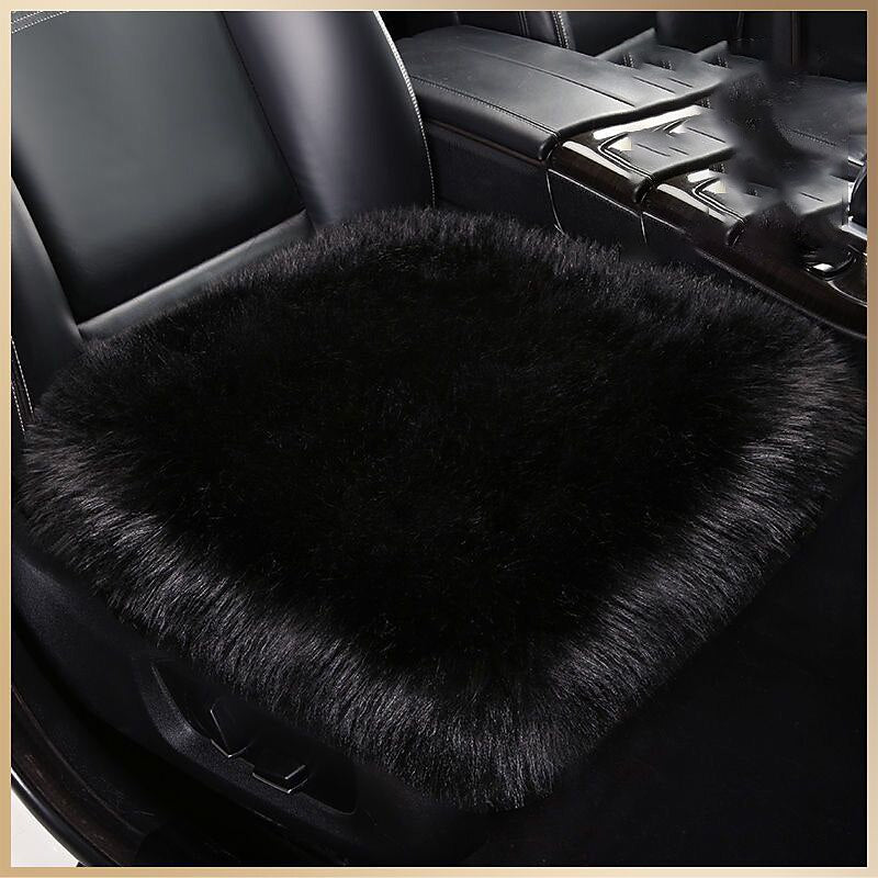 New Fur Car Seat Covers Fiber Faux Auto Seats Cushion Long Plush Winter Warm Seats Mats Universal 12 Colors 2024 - $31.99