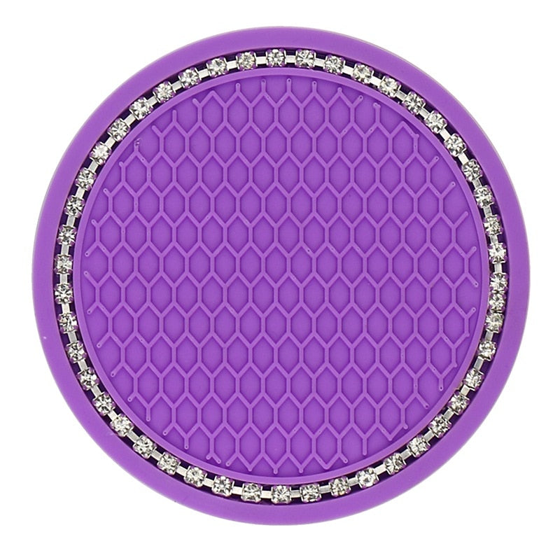 4pcs  Car Coasters PVC Texture Soft Glue Portable Anti-slip Cup Holder Mat Anti-deform Comfortable Touch Car Interior Accessories 2024 - $6.99