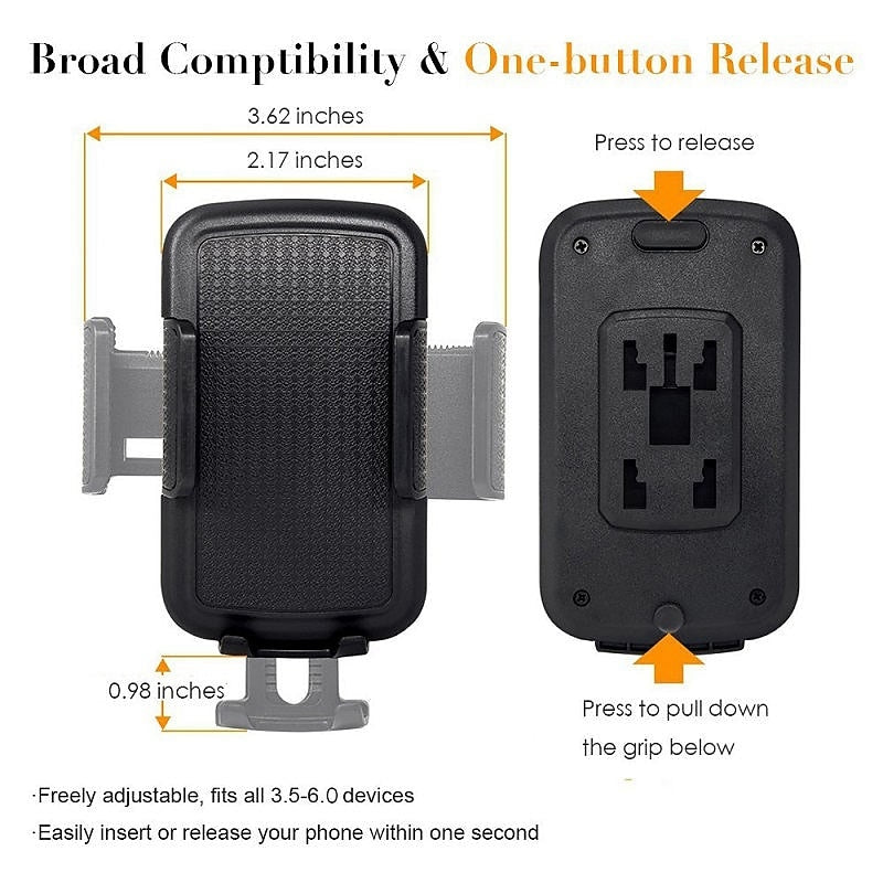 Cell Phone Holder Stand Mount Adjustable Removable Windshield Window Mobile Holder Suction Cup Anti-Shake Phone Holder Compatible All Cell Phones 2024