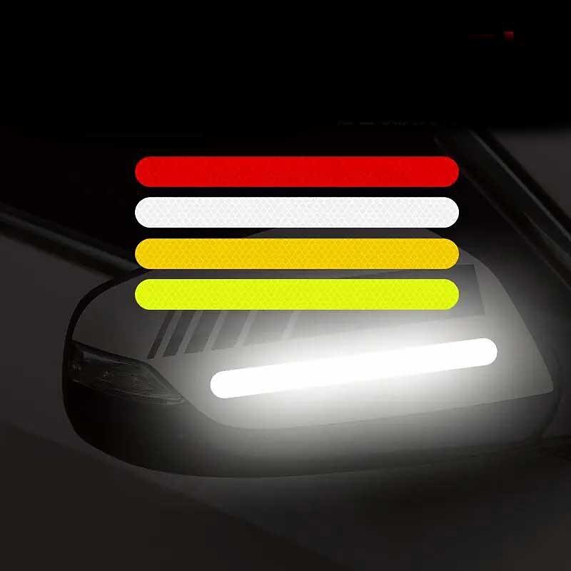 4Pairs Car Stickers Reflector Rearview Mirror Reflective Tape Car Accessories Exterior Reflex Tape Reflective Strip 2024 - $7.99
