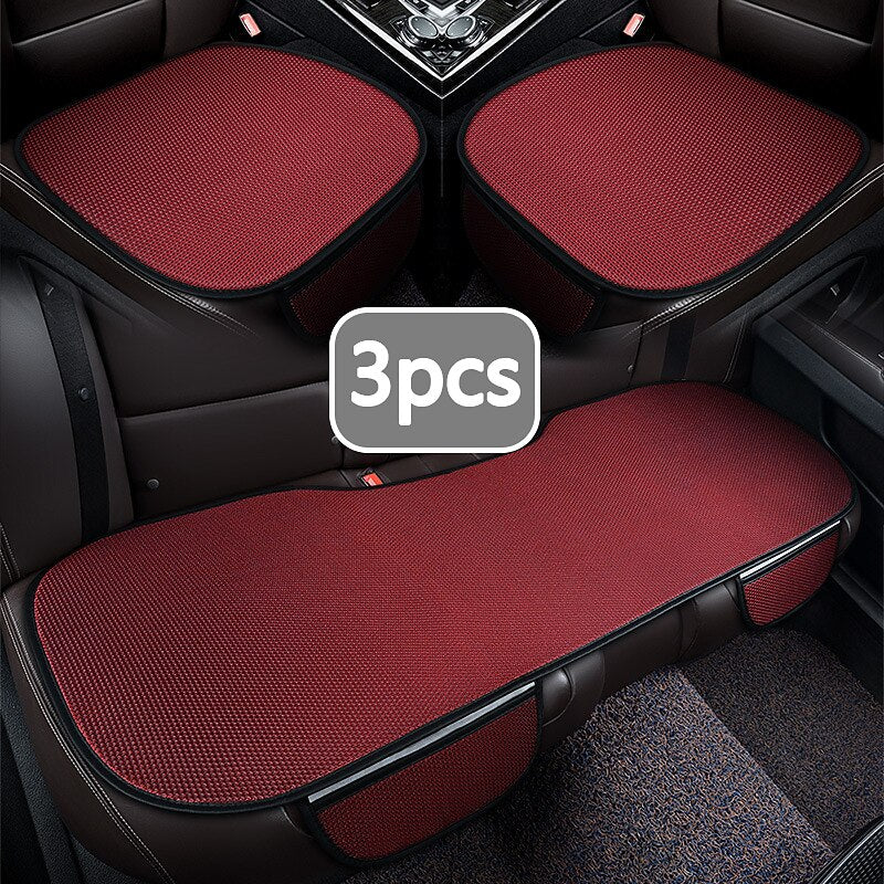 Summer Car Seat Covers Front Universal Car Seat Cushion Mat Ice Silk Auto Seat Cover protector Backseat Pad For Cars SUV 2024 - $12.99