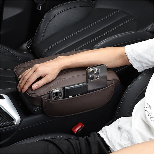 Car Armrest Box Cushion Thickening With Storage Pocket Universal Central Armrest Box Pillow Protector Car Memory Foam Booster Cushion 2024 - $18.99