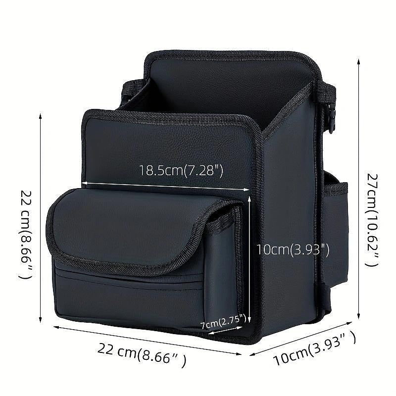 Car Seat Middle Organiser PU Leather Auto Between Seat Storage with Pockets Front Seat Handbag Holder Pet Net Barrier Organizer 2024 - RON 110.63