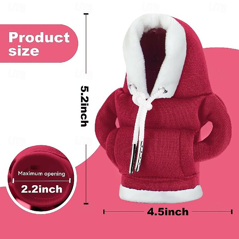 Gear Shift Hoodie Cover Universal Car Shift Knob Hoodie Mini Hoodie for Car Shifter Automotive Interior Cute Gadgets 2024 - $9.99