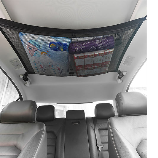 Car Ceiling Storage Net Pocket Car Roof Bag Interior Cargo Net Breathable Mesh Bag 2024 - $12.99