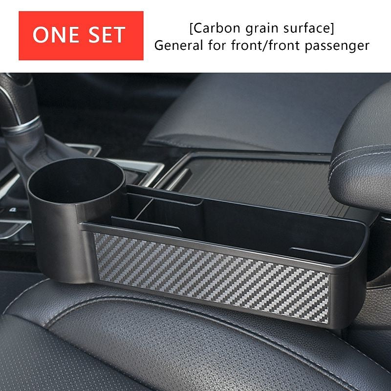 Car Storage Tools Black Auto Car Seat Gap Catcher Filler Storage Box Pocket Organizer Holder SUV Pocket Stowing Tidying Drink 2024 - $9.99